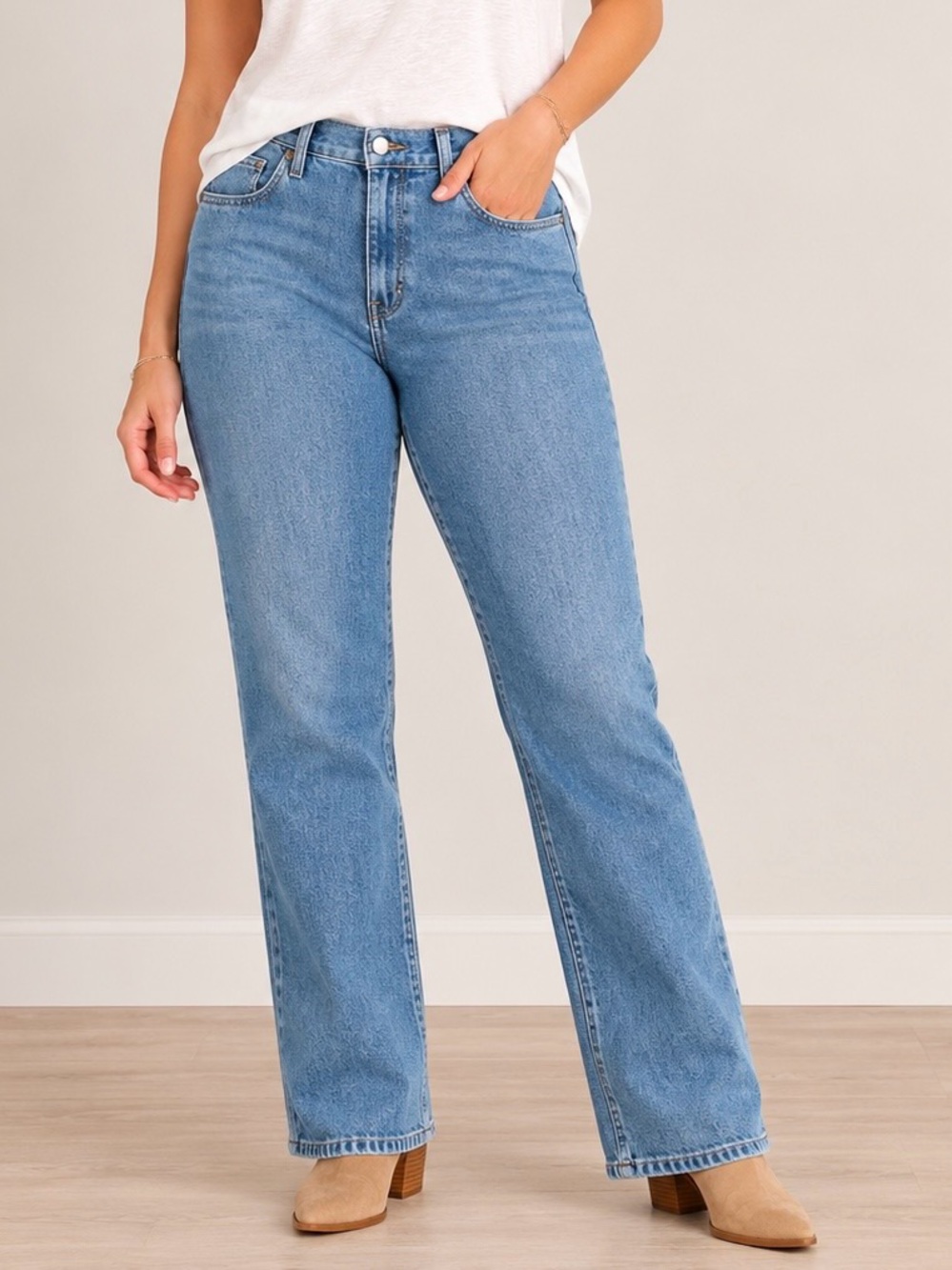 Saddlebred Jeans Size 32W x 30W Men's Medium Blue Straight Jeans